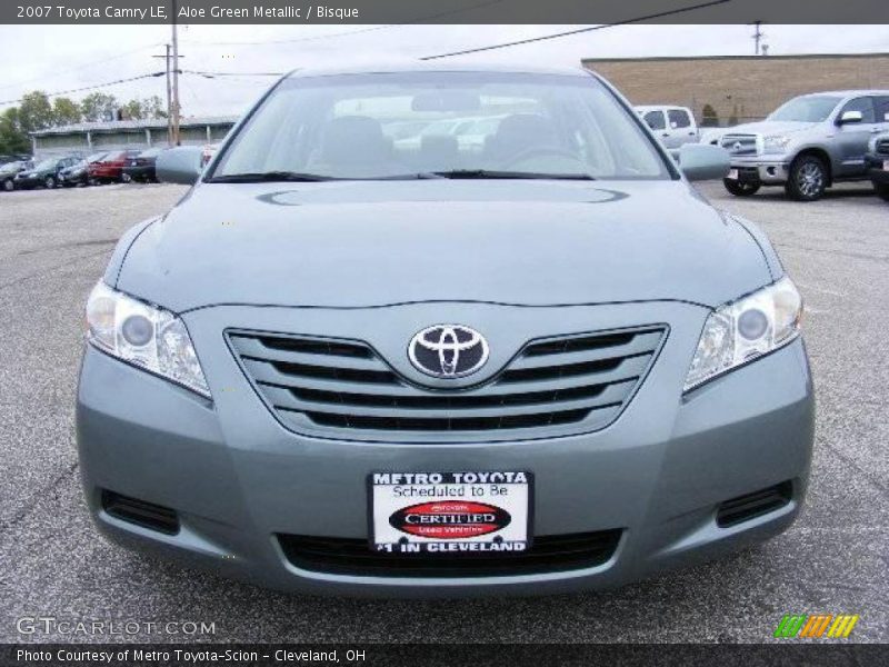 Aloe Green Metallic / Bisque 2007 Toyota Camry LE