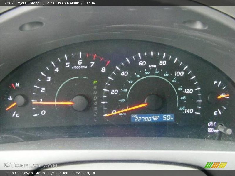 Aloe Green Metallic / Bisque 2007 Toyota Camry LE