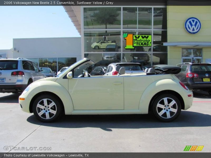 Sunflower Yellow / Grey 2006 Volkswagen New Beetle 2.5 Convertible