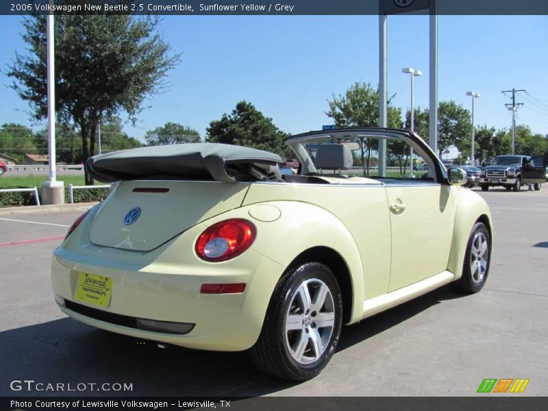 Sunflower Yellow / Grey 2006 Volkswagen New Beetle 2.5 Convertible