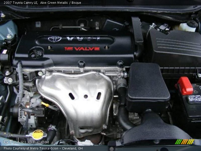 Aloe Green Metallic / Bisque 2007 Toyota Camry LE