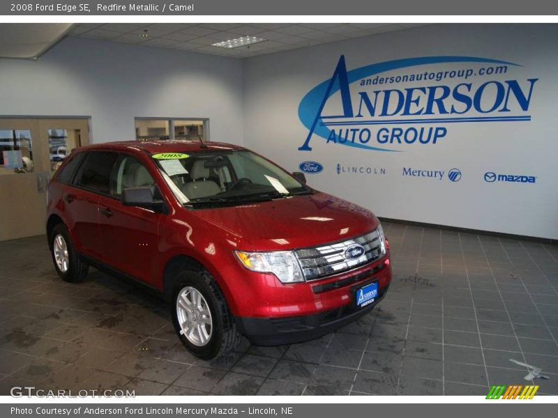 Redfire Metallic / Camel 2008 Ford Edge SE