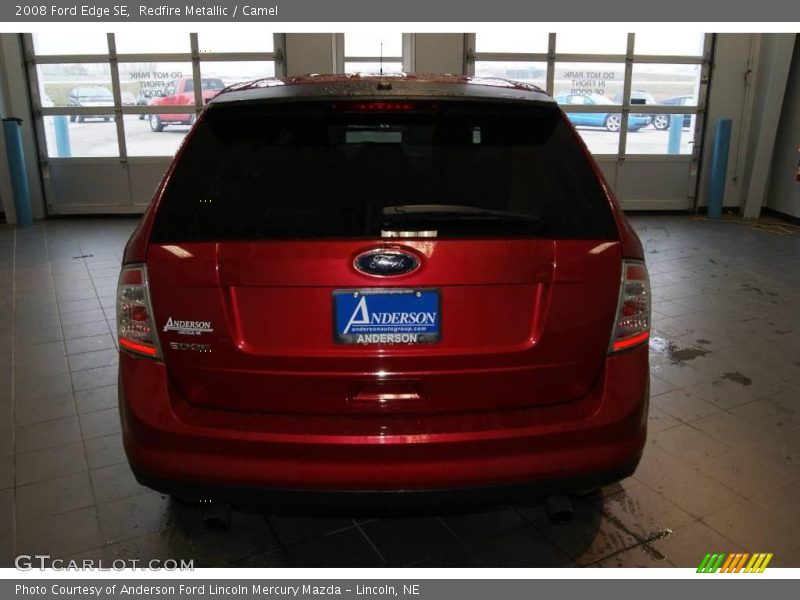 Redfire Metallic / Camel 2008 Ford Edge SE