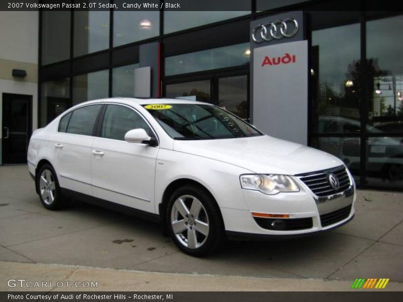Candy White / Black 2007 Volkswagen Passat 2.0T Sedan