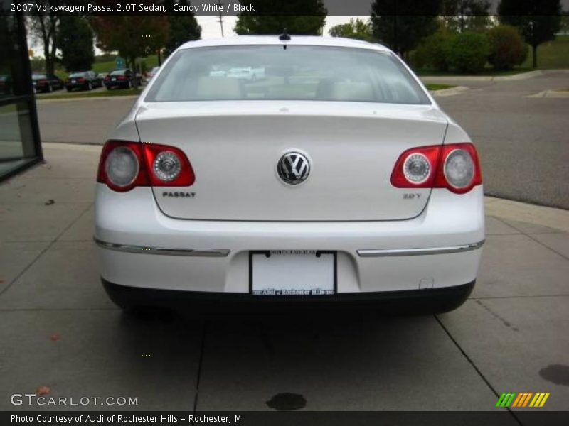Candy White / Black 2007 Volkswagen Passat 2.0T Sedan