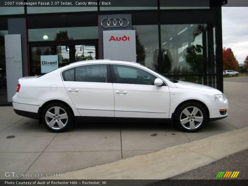 Candy White / Black 2007 Volkswagen Passat 2.0T Sedan