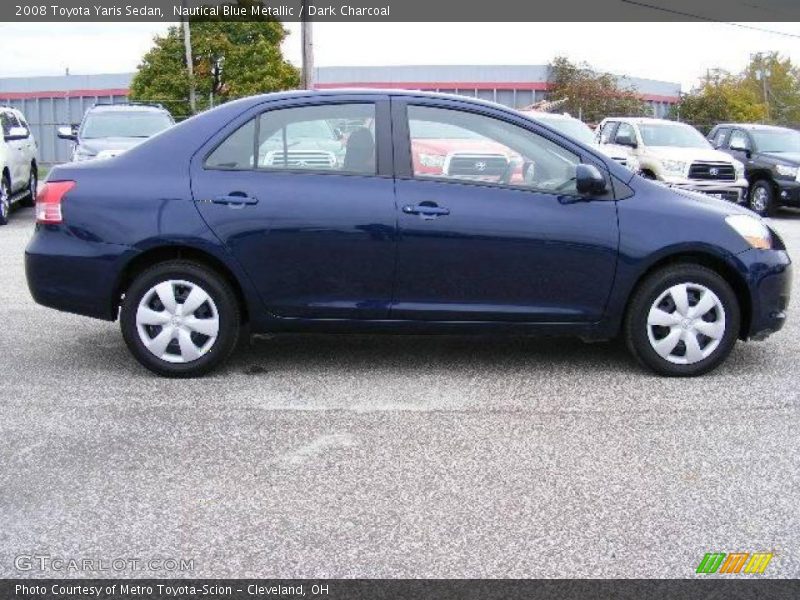 Nautical Blue Metallic / Dark Charcoal 2008 Toyota Yaris Sedan