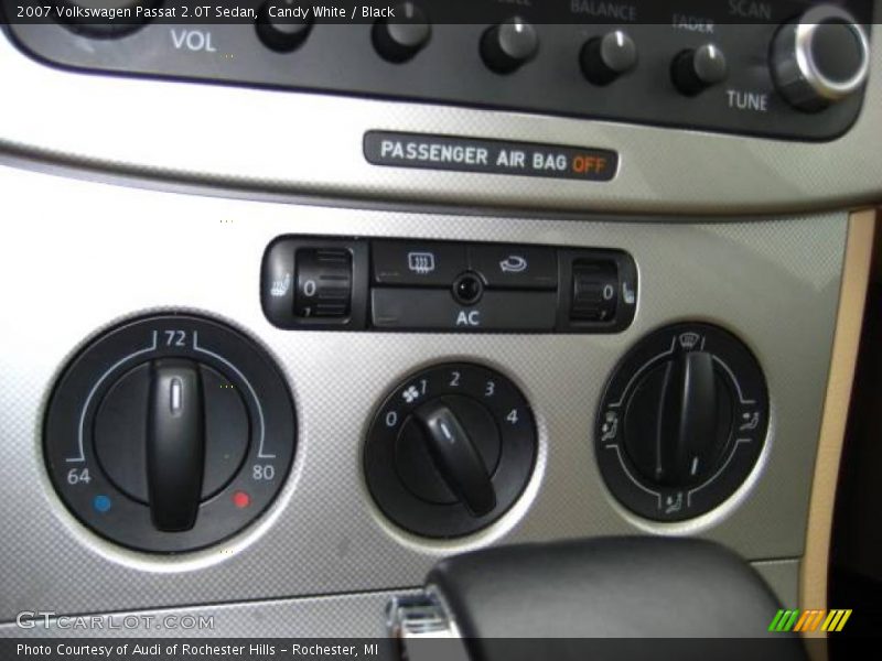 Candy White / Black 2007 Volkswagen Passat 2.0T Sedan