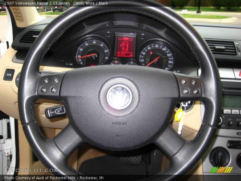 Candy White / Black 2007 Volkswagen Passat 2.0T Sedan