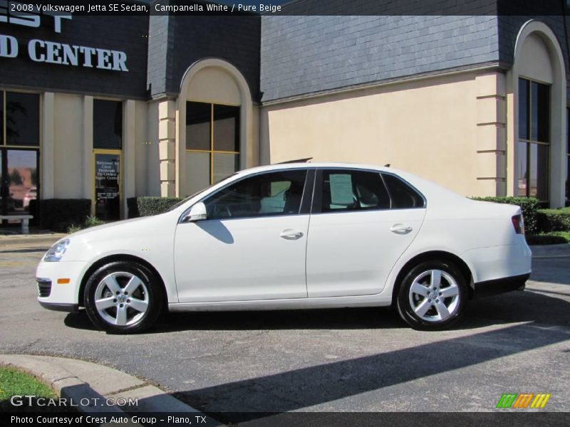 Campanella White / Pure Beige 2008 Volkswagen Jetta SE Sedan