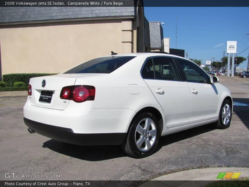 Campanella White / Pure Beige 2008 Volkswagen Jetta SE Sedan