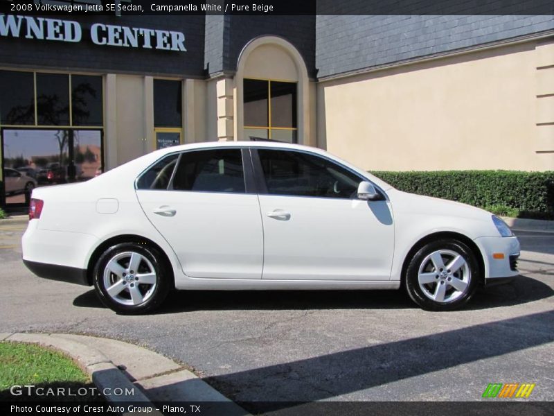 Campanella White / Pure Beige 2008 Volkswagen Jetta SE Sedan