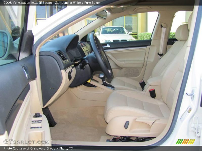 Campanella White / Pure Beige 2008 Volkswagen Jetta SE Sedan