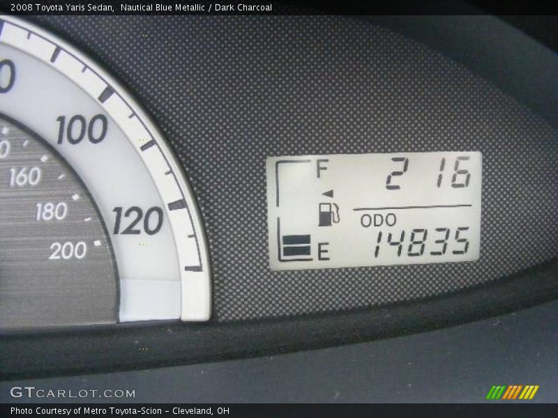 Nautical Blue Metallic / Dark Charcoal 2008 Toyota Yaris Sedan