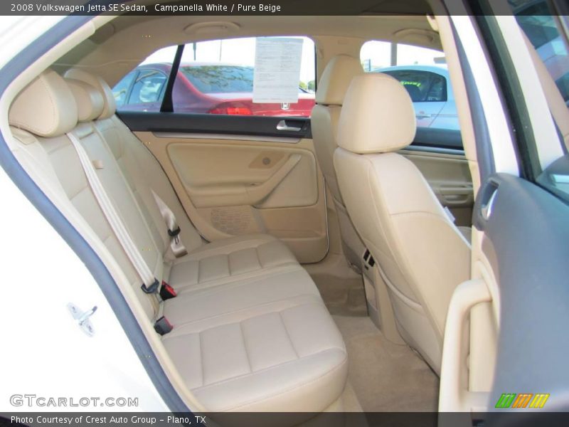 Campanella White / Pure Beige 2008 Volkswagen Jetta SE Sedan