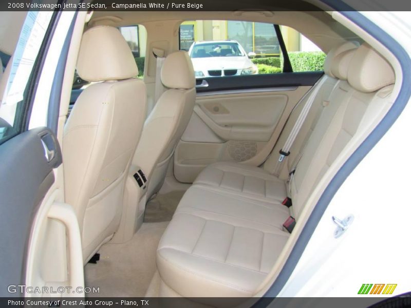 Campanella White / Pure Beige 2008 Volkswagen Jetta SE Sedan