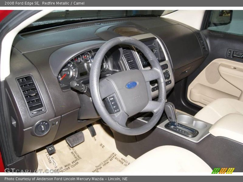 Redfire Metallic / Camel 2008 Ford Edge SE