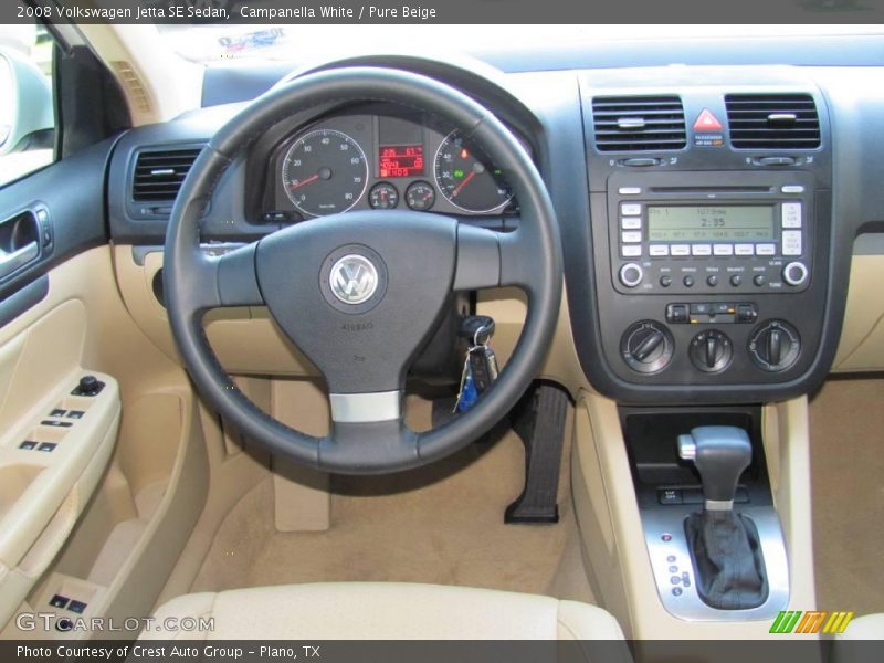 Campanella White / Pure Beige 2008 Volkswagen Jetta SE Sedan