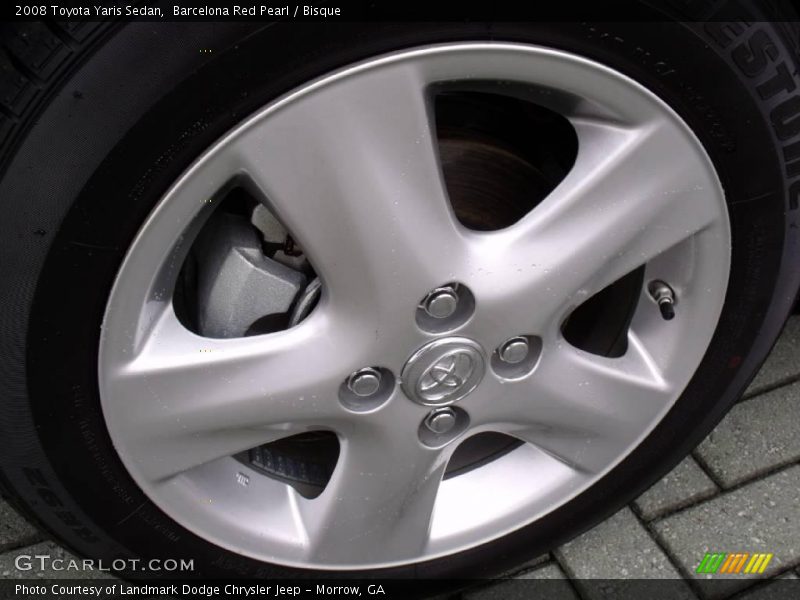 Barcelona Red Pearl / Bisque 2008 Toyota Yaris Sedan