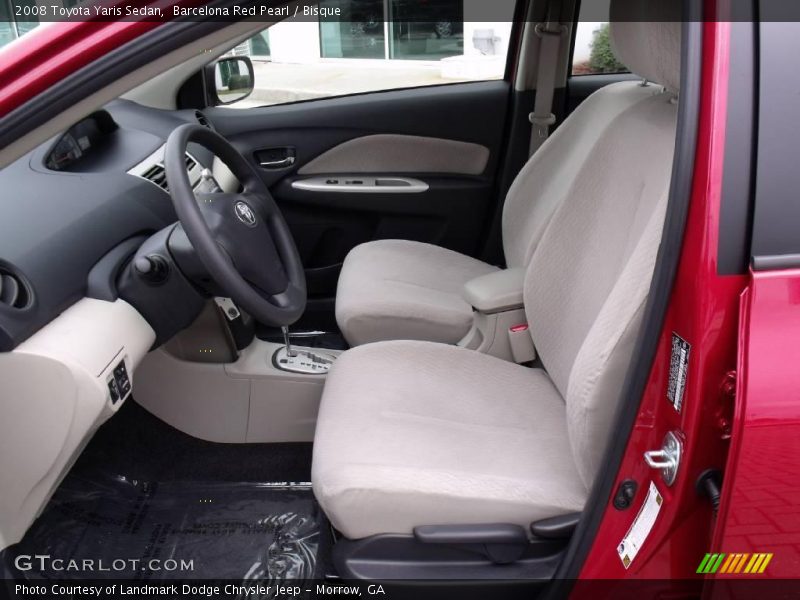 Barcelona Red Pearl / Bisque 2008 Toyota Yaris Sedan