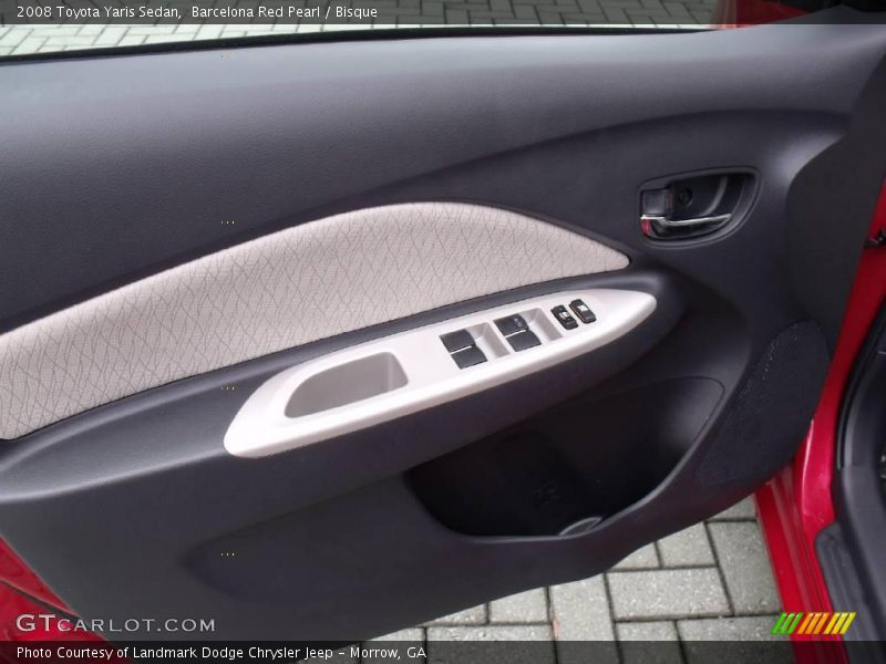 Barcelona Red Pearl / Bisque 2008 Toyota Yaris Sedan