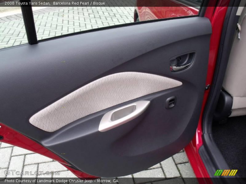 Barcelona Red Pearl / Bisque 2008 Toyota Yaris Sedan