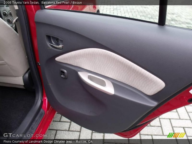 Barcelona Red Pearl / Bisque 2008 Toyota Yaris Sedan