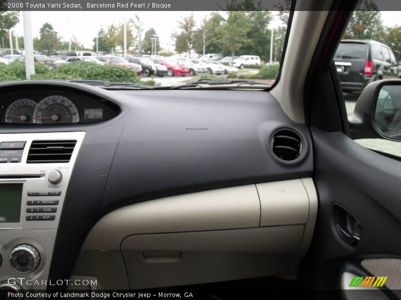 Barcelona Red Pearl / Bisque 2008 Toyota Yaris Sedan