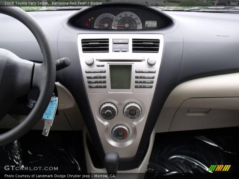 Barcelona Red Pearl / Bisque 2008 Toyota Yaris Sedan