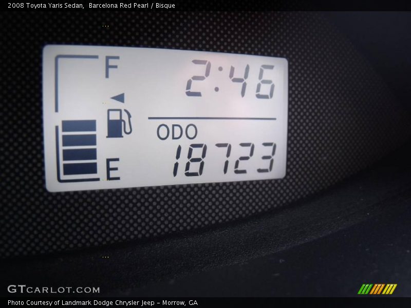 Barcelona Red Pearl / Bisque 2008 Toyota Yaris Sedan