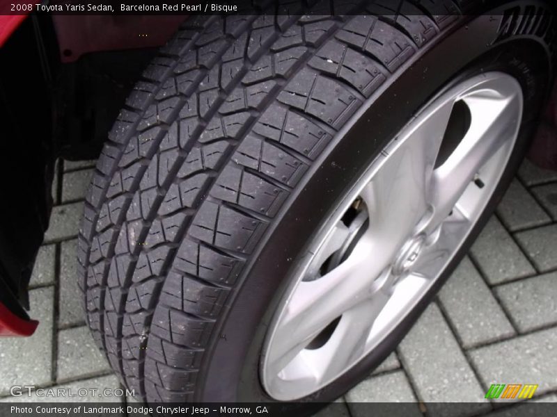 Barcelona Red Pearl / Bisque 2008 Toyota Yaris Sedan