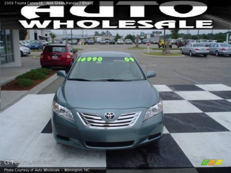 Aloe Green Metallic / Bisque 2009 Toyota Camry LE