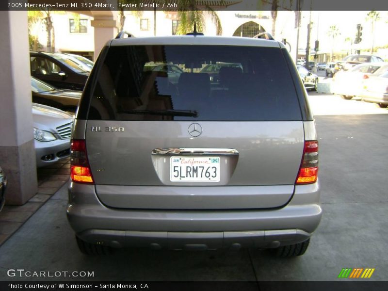 Pewter Metallic / Ash 2005 Mercedes-Benz ML 350 4Matic