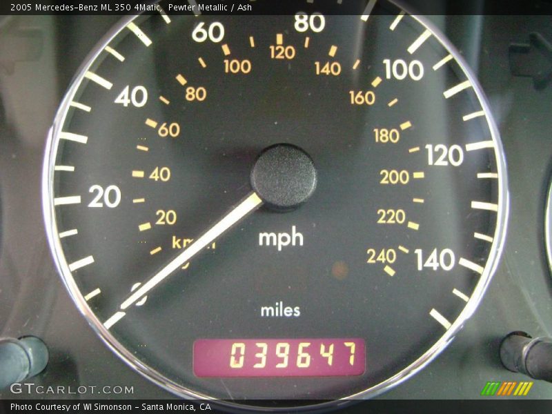 Pewter Metallic / Ash 2005 Mercedes-Benz ML 350 4Matic