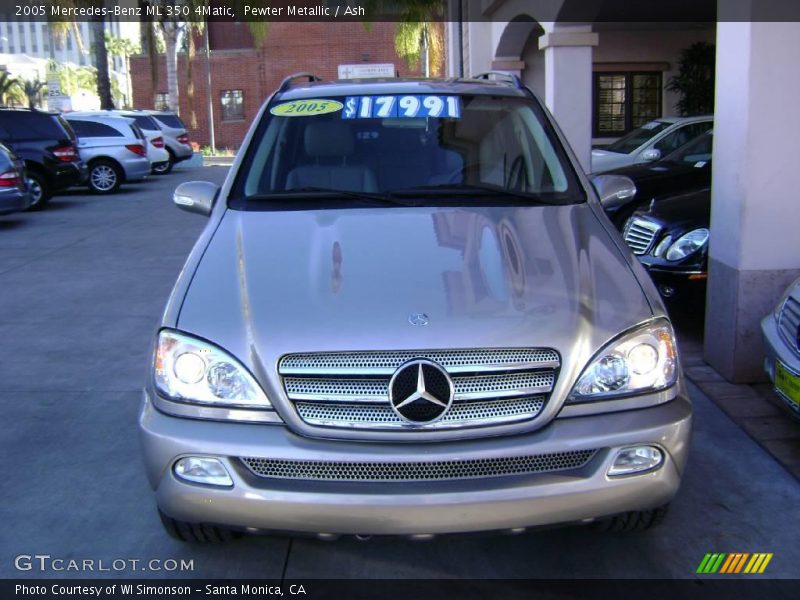 Pewter Metallic / Ash 2005 Mercedes-Benz ML 350 4Matic