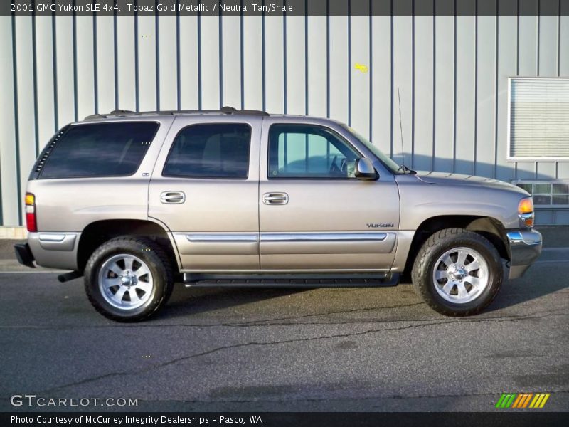 Topaz Gold Metallic / Neutral Tan/Shale 2001 GMC Yukon SLE 4x4