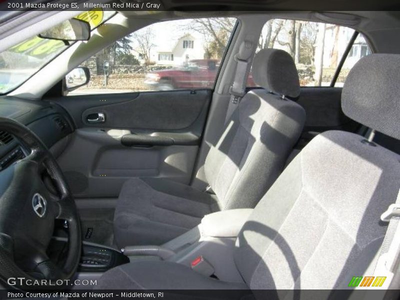Millenium Red Mica / Gray 2001 Mazda Protege ES