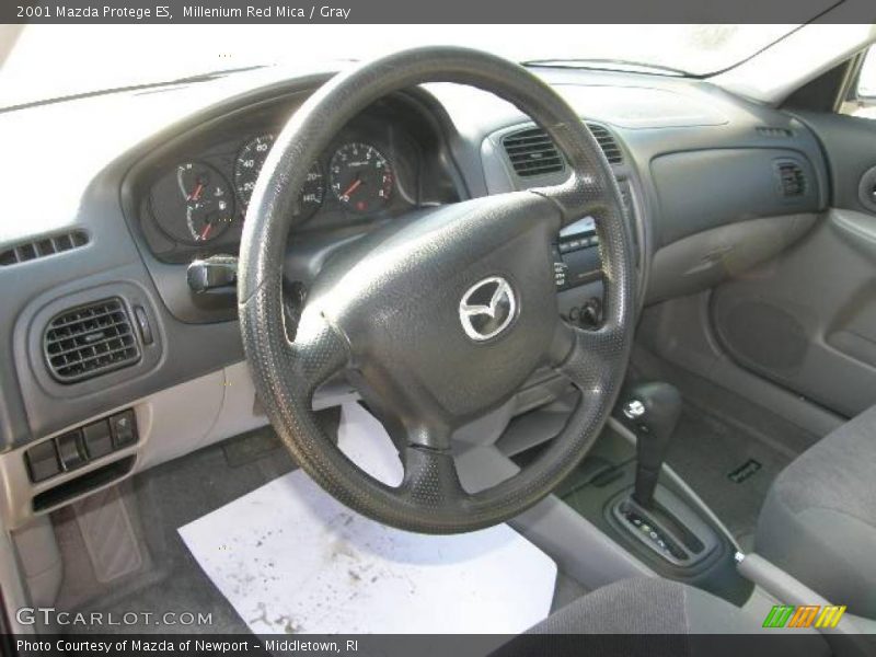 Millenium Red Mica / Gray 2001 Mazda Protege ES