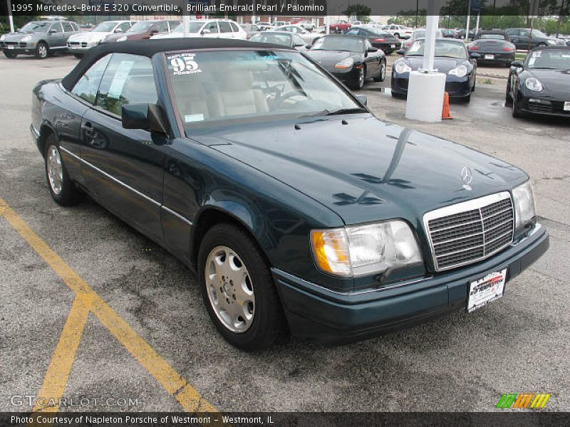 Brilliant Emerald Pearl / Palomino 1995 Mercedes-Benz E 320 Convertible