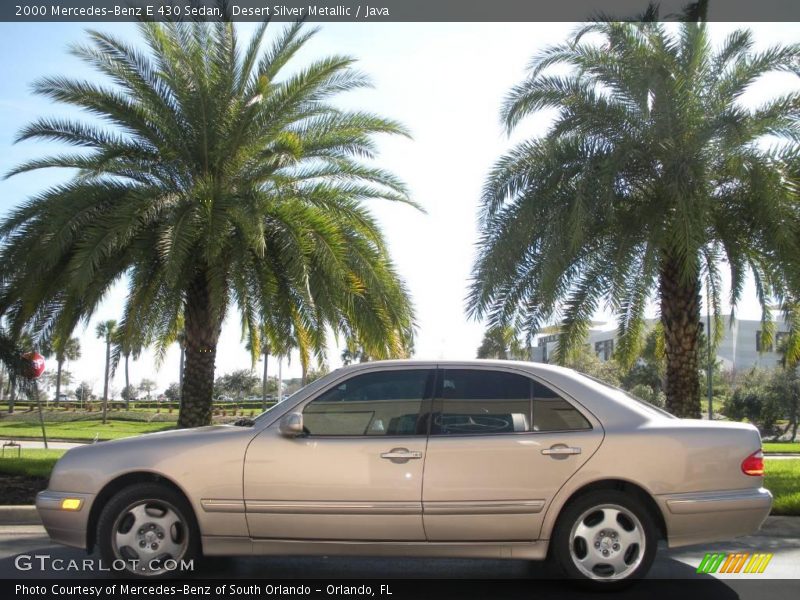 Desert Silver Metallic / Java 2000 Mercedes-Benz E 430 Sedan