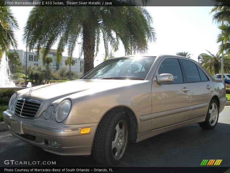 Desert Silver Metallic / Java 2000 Mercedes-Benz E 430 Sedan