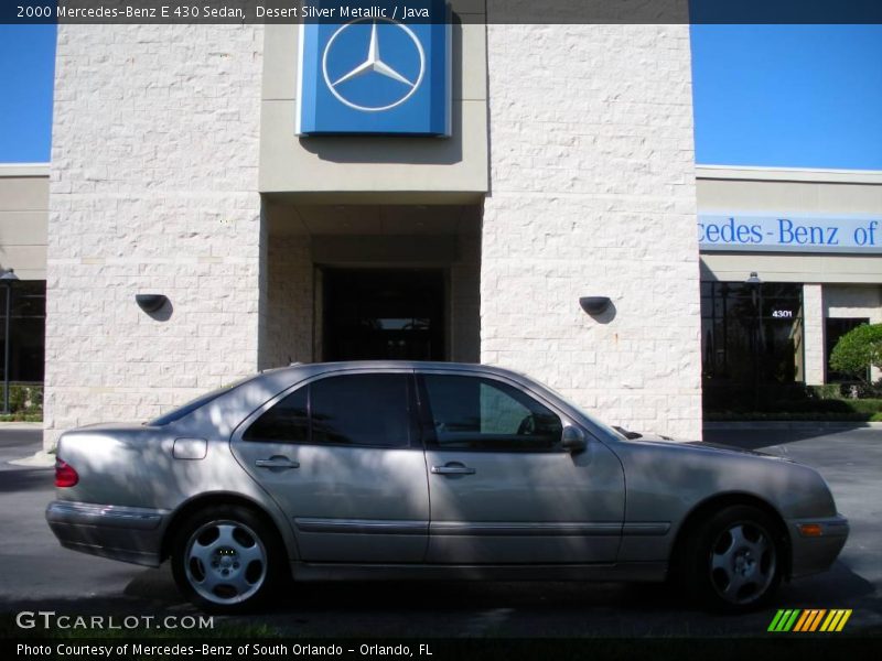 Desert Silver Metallic / Java 2000 Mercedes-Benz E 430 Sedan