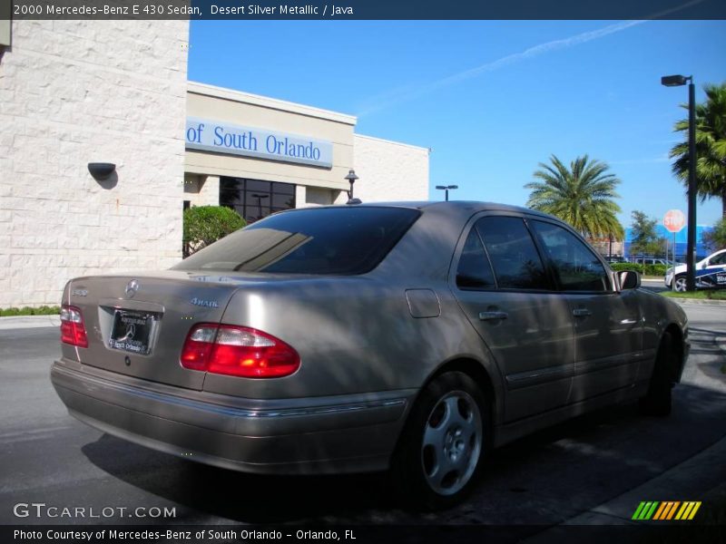 Desert Silver Metallic / Java 2000 Mercedes-Benz E 430 Sedan