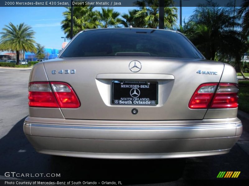 Desert Silver Metallic / Java 2000 Mercedes-Benz E 430 Sedan