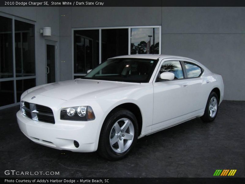Stone White / Dark Slate Gray 2010 Dodge Charger SE