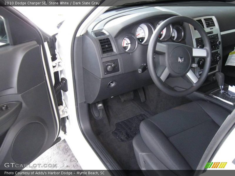 Stone White / Dark Slate Gray 2010 Dodge Charger SE
