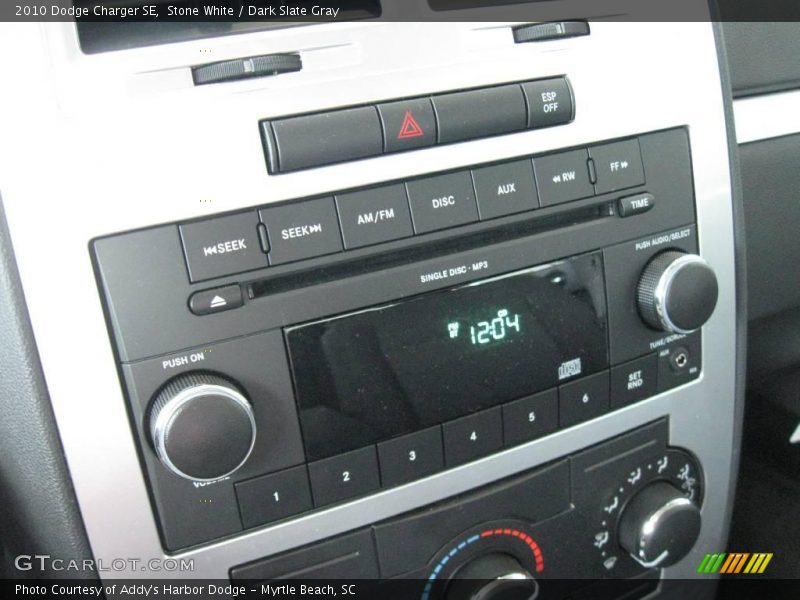 Stone White / Dark Slate Gray 2010 Dodge Charger SE