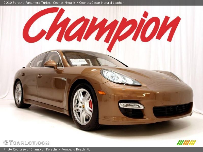 Cognac Metallic / Cognac/Cedar Natural Leather 2010 Porsche Panamera Turbo