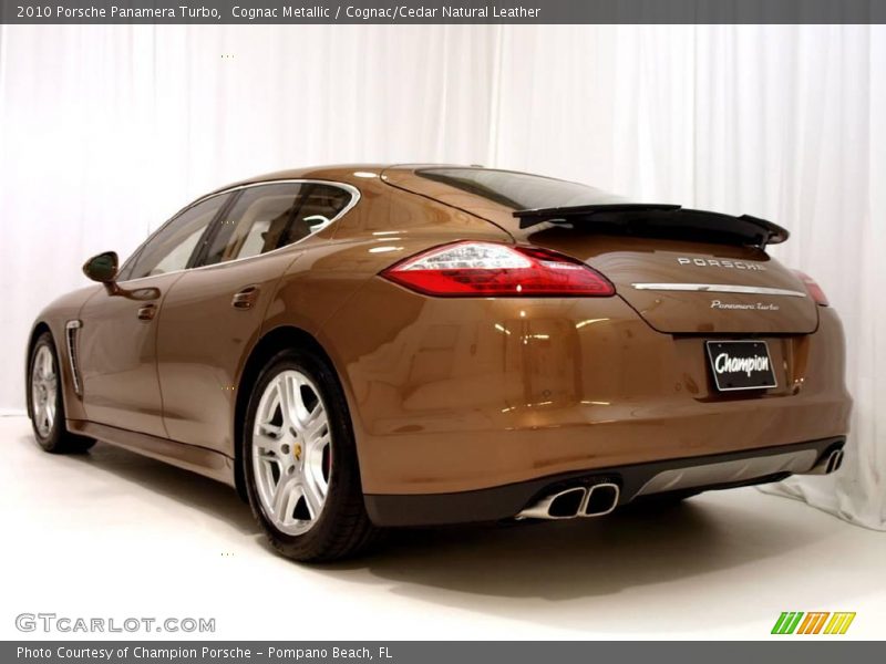 Cognac Metallic / Cognac/Cedar Natural Leather 2010 Porsche Panamera Turbo