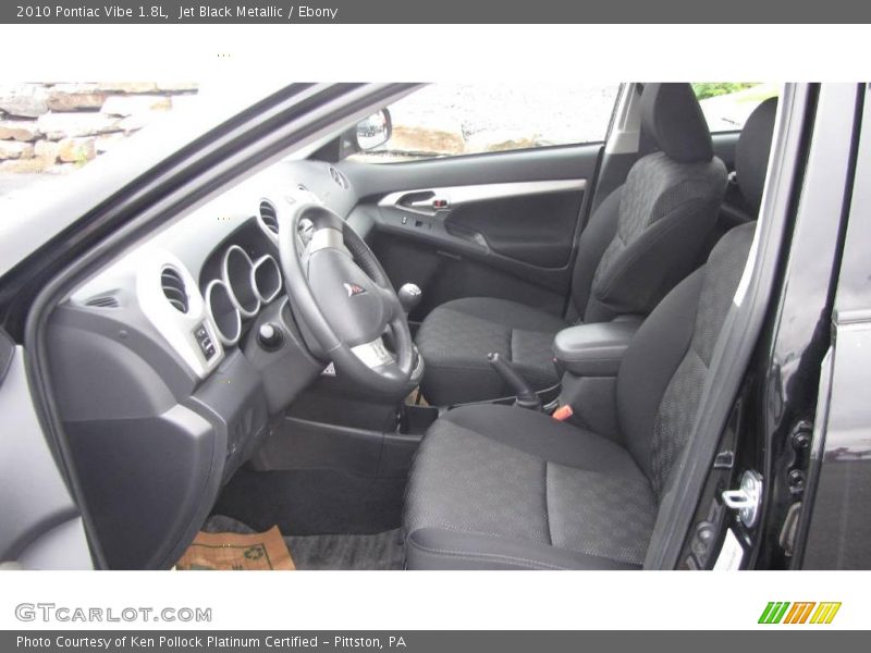 Jet Black Metallic / Ebony 2010 Pontiac Vibe 1.8L